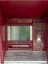 Old non-working ATM. The display does not light up. No money Royalty Free Stock Photo