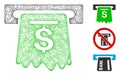 ATM Polygonal Web Vector Mesh Illustration Royalty Free Stock Photo