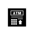 ATM silhouette icon