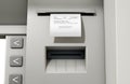 ATM Slip Declined Receipt Royalty Free Stock Photo