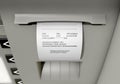 ATM Slip Declined Receipt Royalty Free Stock Photo