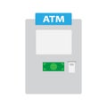 Atm, teller machine ilustration design. atm, teller machine icon. ready use vector