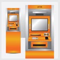 Atm Vector Illustration Automatic Teller Machine