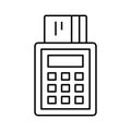 Atm withdrawal, card machine Vector Icon which can easily modify Royalty Free Stock Photo