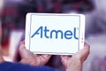 Atmel semiconductors company logo Royalty Free Stock Photo