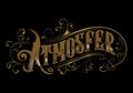 ATMOSFER word lettering custom style