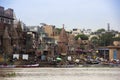 Atmosphere on the banks of the river Ganges Royalty Free Stock Photo