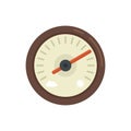 Atmosphere barometer icon flat isolated vector Royalty Free Stock Photo