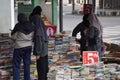 The atmosphere on a book  fair in Blitar, East Java, Indonesia Royalty Free Stock Photo