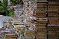 The atmosphere on a book fair in Blitar, East Java, Indonesia