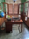 the desk where old human worked