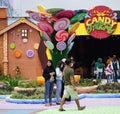 The atmosphere Dunia Candy in Wates, Kediri. Dunia candy is one of the famous tourist objects in East Java