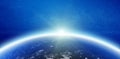 Atmosphere Earth horizon Royalty Free Stock Photo