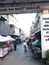 Atmosphere environment around souvenir walking street, the CHIANG RAI NIGHT BAZAAR