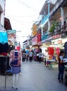 Atmosphere environment around souvenir walking street, the CHIANG RAI NIGHT BAZAAR