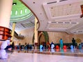 The atmosphere before Friday prayers was seen from the corner of the Great Mosque of the East Kutai Islam Center.