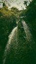 the atmosphere here feels very cold, this waterfall is also very beautiful to look at. Royalty Free Stock Photo