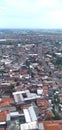 The atmosphere of housing, warehouses and offices in the metropolitan city in the photo from the 39th floor apartment.