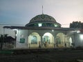 the atmosphere of the Indonesian mosque in the afternoon