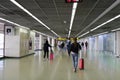 The atmosphere inside the Don Muang airport terminal.