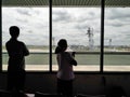 The atmosphere inside the Don Muang airport terminal.