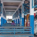 the atmosphere of the inter-city vehicle terminal