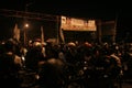 Atmosphere mass destruction Setia Hati Teratai on Pasar Nusukan, Solo city Royalty Free Stock Photo