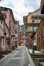 The atmosphere of the old city of Tbilisi. Historical architecture of Georgia