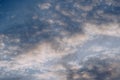 Atmosphere panorama Dramatic Sky Sunset Sunrise Dark orange rosy yellow blue pink cloud background Royalty Free Stock Photo