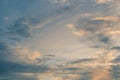 Atmosphere panorama Dramatic Sky Sunset Sunrise Dark orange rosy yellow blue pink cloud background Royalty Free Stock Photo