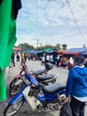 The atmosphere of people coming to the night market in Lekir.