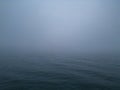 atmosphere of a sea at night and fog.