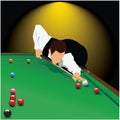 Played snooker Royalty Free Stock Photo
