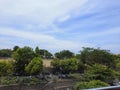 atmosphere of student parking in front of campus faculties Royalty Free Stock Photo