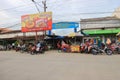 The atmosphere of a traditional market in a city of Sidareja, Cilacap Indonesia
