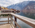 The atmosphere in the village hallstatt Austria