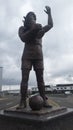 Statue of Fred Keenor, Cardiff City FA Cup Winning Captain 1927, Outside Cardiff City Stadium, South Wales