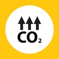 atmospheric carbon dioxide emissions on yellow