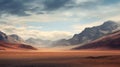 Stormy desert landscape Royalty Free Stock Photo