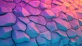 Atmospheric high tech surface featuring triangular pyramids, presented in lilac, forming an abstract 3D background Royalty Free Stock Photo