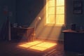 Atmospheric light studies with a sense of quietude and gentle diffusion, suggesting an unhurried moment. Royalty Free Stock Photo