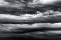 Atmospheric moody cloudy sky