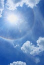 Atmospheric optical phenomenon that generated a halo arround the Sun