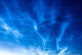 Atmospheric phenomenon of noctilucent clouds night shining clouds