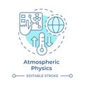 Atmospheric physics soft blue concept icon Royalty Free Stock Photo