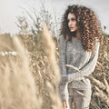 Atmospheric portrait of beautiful young lady