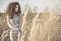 Atmospheric portrait of beautiful young lady