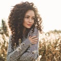 Atmospheric portrait of beautiful young lady