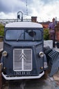 Atmospheric scene of a classic Citroen H Van in Castlefield area of Manchester