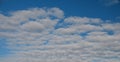 Atmospheric sky art image. White Cumulus cloud in blue sky. Australia